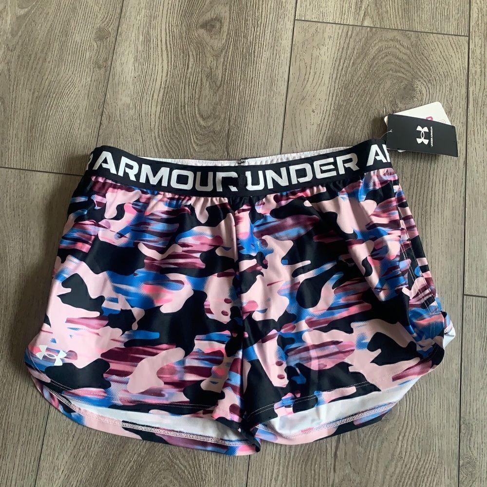 Under Armour play up printed shorts girls loose fit shorts